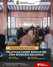 TIM PKM STIKES PANTI RAPIH SELENGGARAKAN PELATIHAN KADER KESEHATAN JIWA